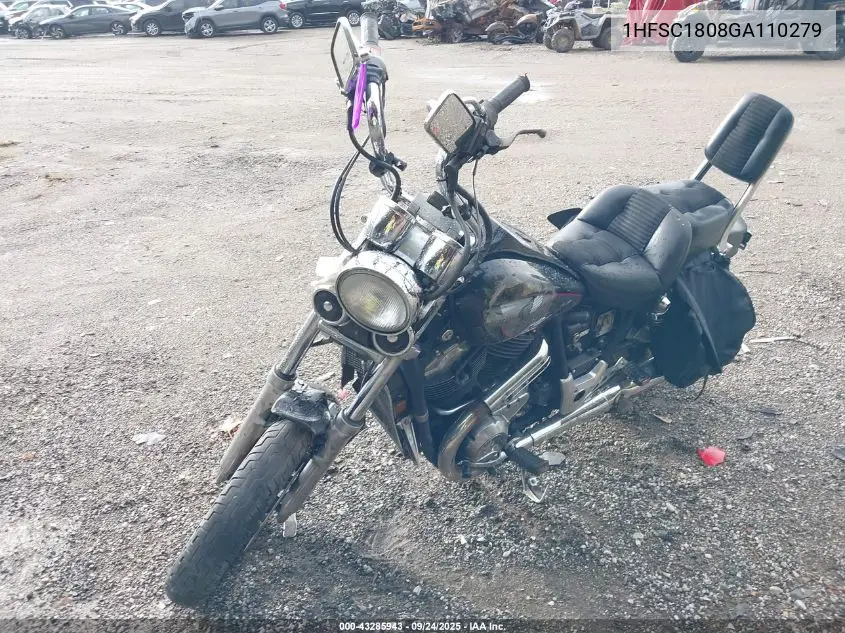 1986 Honda Vt1100 C VIN: 1HFSC1808GA110279 Lot: 43285943