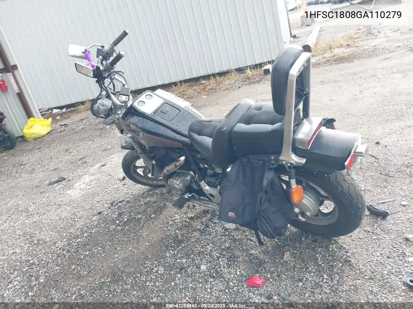 1986 Honda Vt1100 C VIN: 1HFSC1808GA110279 Lot: 43285943