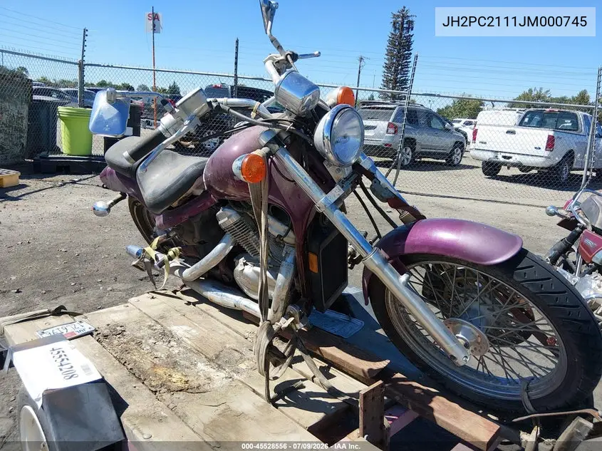 1988 Honda Vt600 C VIN: JH2PC2111JM000745 Lot: 45528556