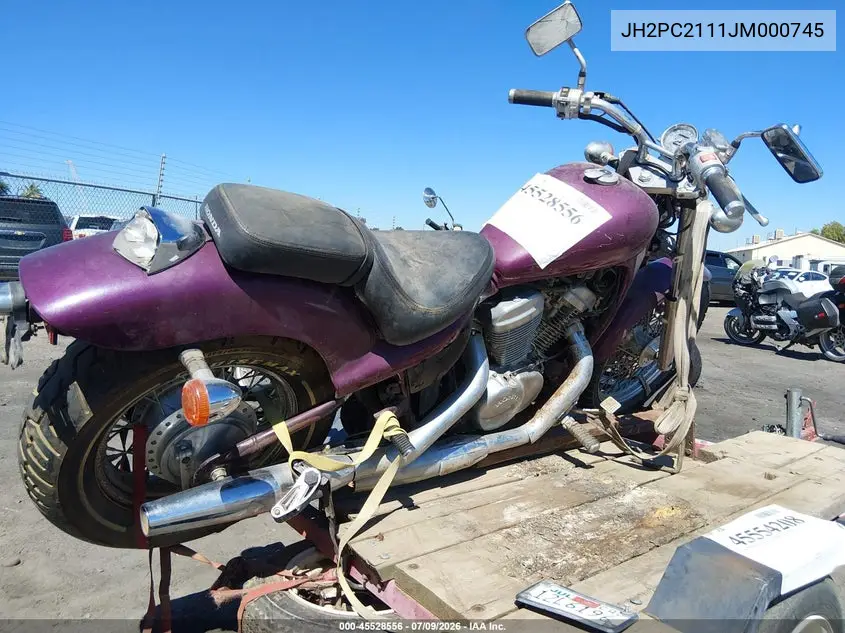 1988 Honda Vt600 C VIN: JH2PC2111JM000745 Lot: 45528556