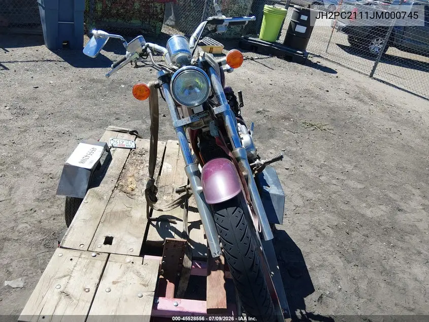 1988 Honda Vt600 C VIN: JH2PC2111JM000745 Lot: 45528556