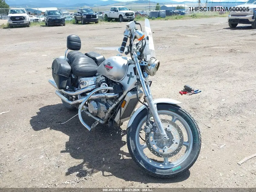 1992 Honda Vt1100 C VIN: 1HFSC1813NA600005 Lot: 45178753