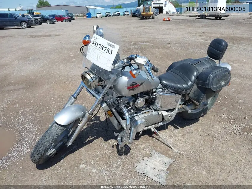 1992 Honda Vt1100 C VIN: 1HFSC1813NA600005 Lot: 45178753