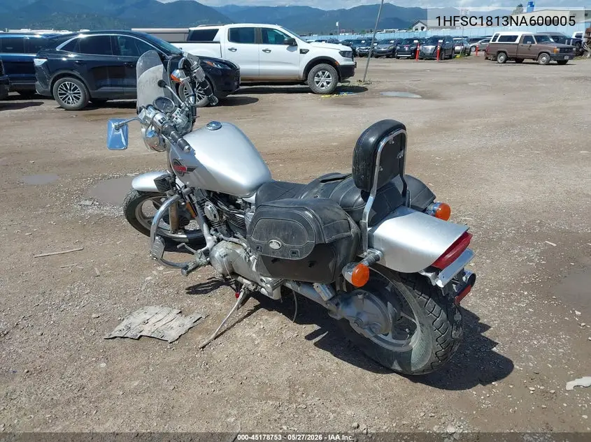 1992 Honda Vt1100 C VIN: 1HFSC1813NA600005 Lot: 45178753