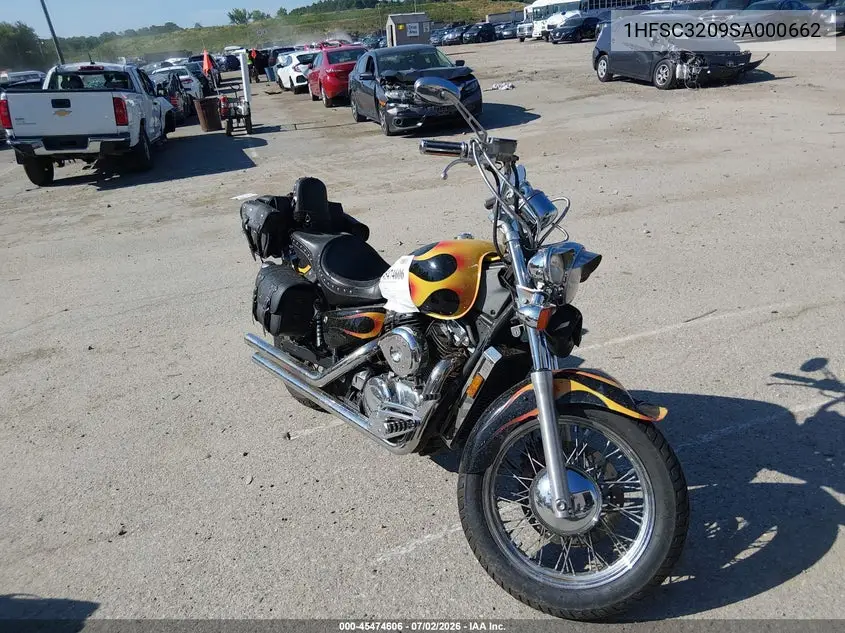 1995 Honda Vt1100 C2 VIN: 1HFSC3209SA000662 Lot: 45474606