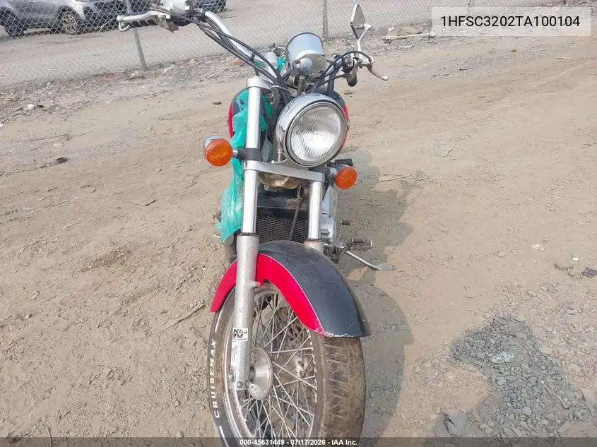 1996 Honda Vt1100 C2 VIN: 1HFSC3202TA100104 Lot: 45631449
