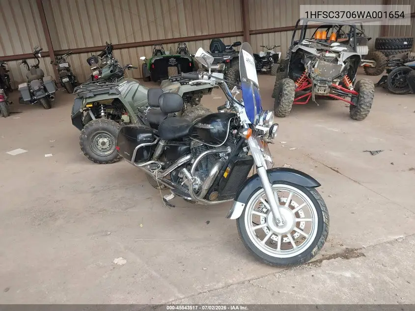 1998 Honda Vt1100 Ct VIN: 1HFSC3706WA001654 Lot: 45543517