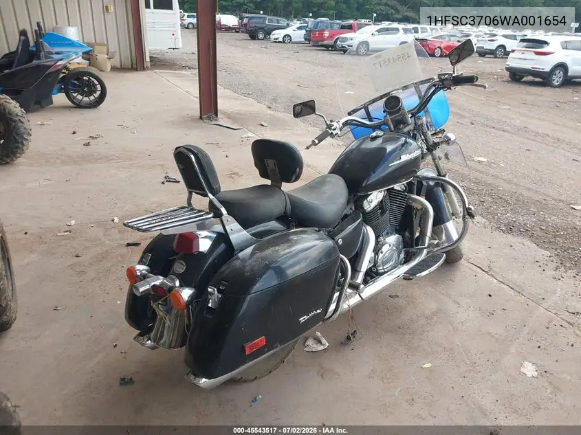 1998 Honda Vt1100 Ct VIN: 1HFSC3706WA001654 Lot: 45543517