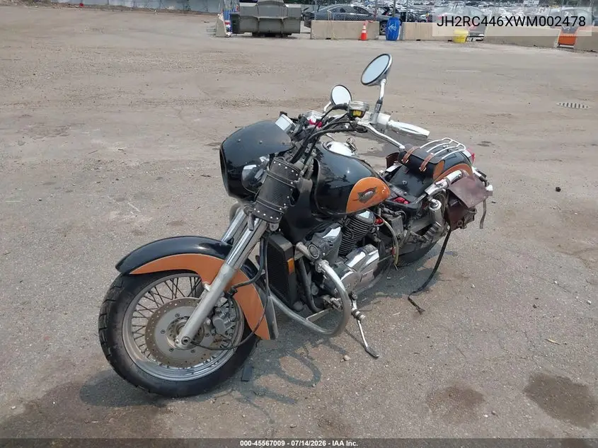 1998 Honda Vt750 Cd2 VIN: JH2RC446XWM002478 Lot: 45567009