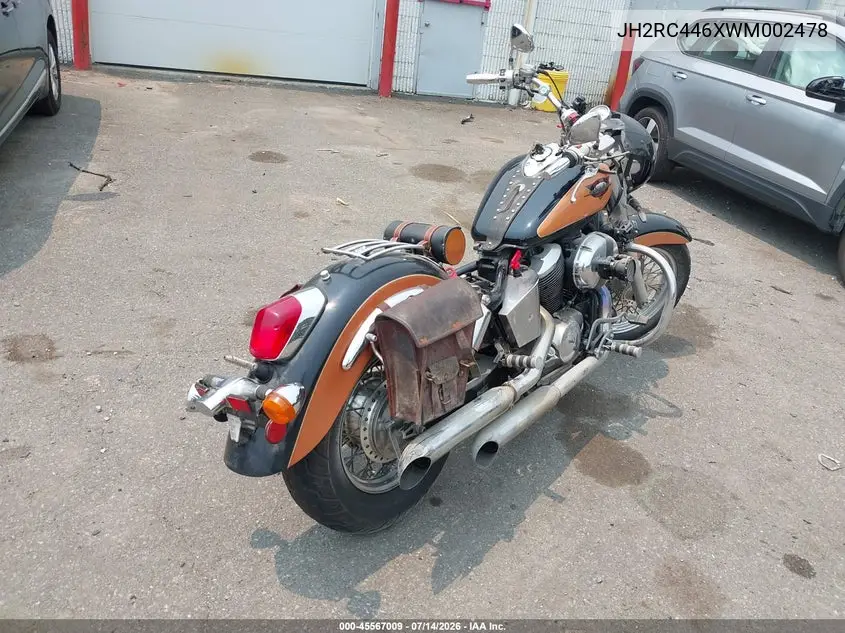1998 Honda Vt750 Cd2 VIN: JH2RC446XWM002478 Lot: 45567009