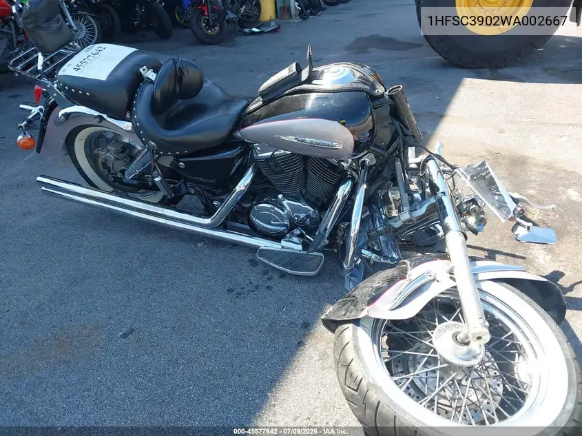 1998 Honda Vt1100 C3 VIN: 1HFSC3902WA002667 Lot: 45577642