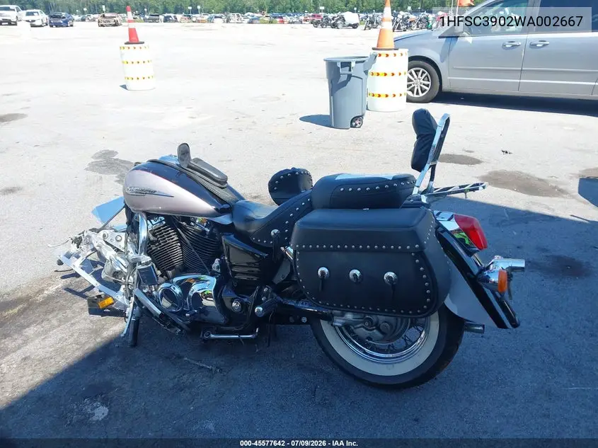 1998 Honda Vt1100 C3 VIN: 1HFSC3902WA002667 Lot: 45577642