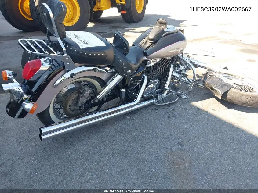 1998 Honda Vt1100 C3 VIN: 1HFSC3902WA002667 Lot: 45577642