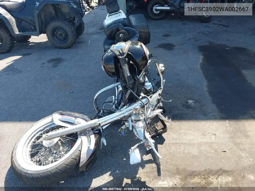 1998 Honda Vt1100 C3 VIN: 1HFSC3902WA002667 Lot: 45577642
