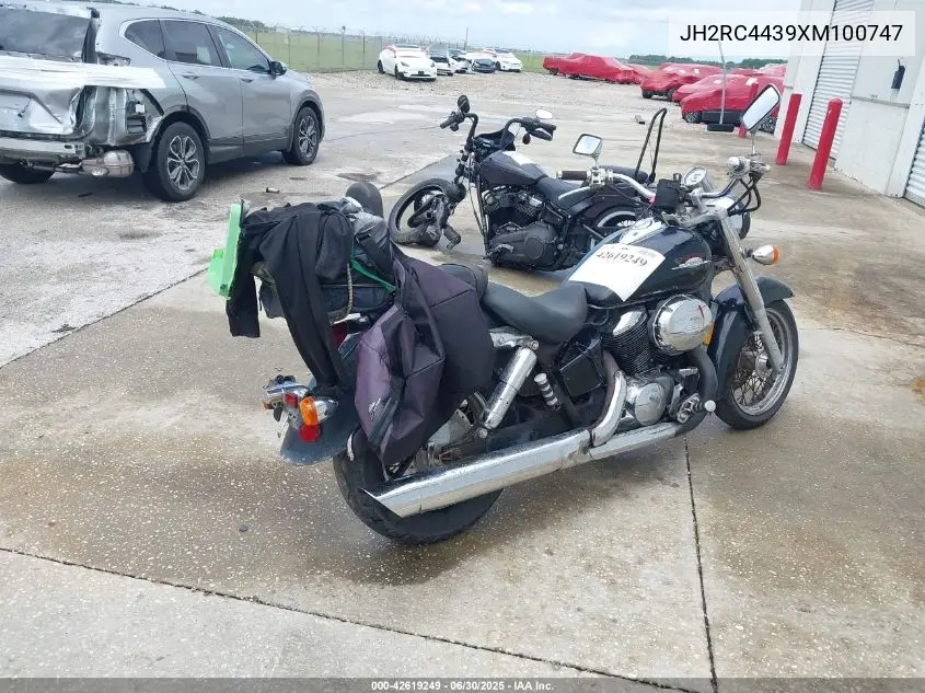 1999 Honda Vt750 Cd VIN: JH2RC4439XM100747 Lot: 42619249