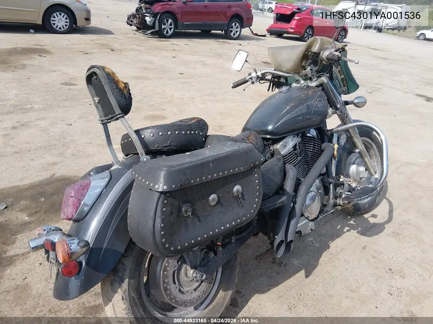 2000 Honda Vt1100 C2 VIN: 1HFSC4301YA001530 Lot: 44933165