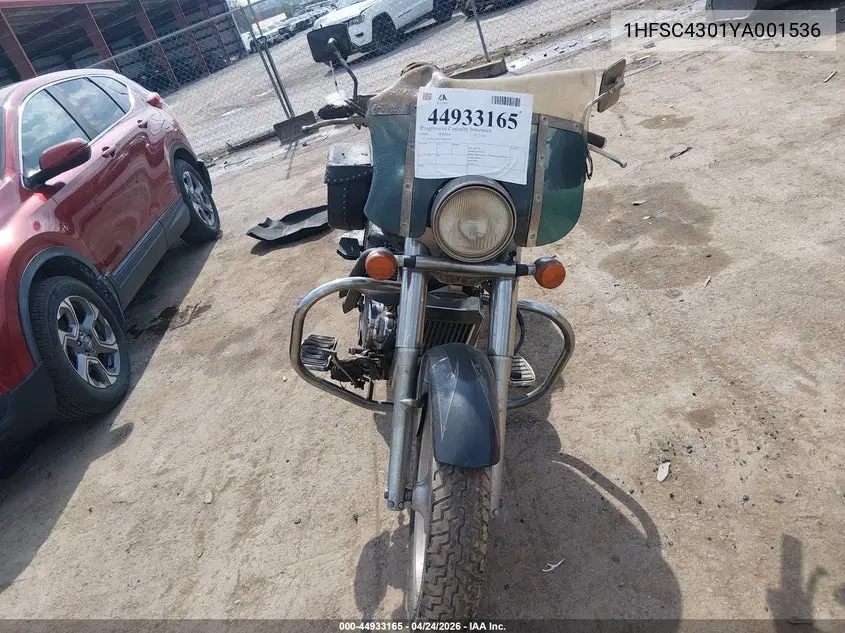 2000 Honda Vt1100 C2 VIN: 1HFSC4301YA001530 Lot: 44933165