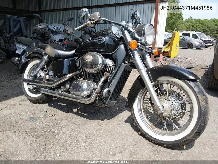 2001 Honda Vt750 Cd VIN: JH2RC44371M451986 Lot: 45352359