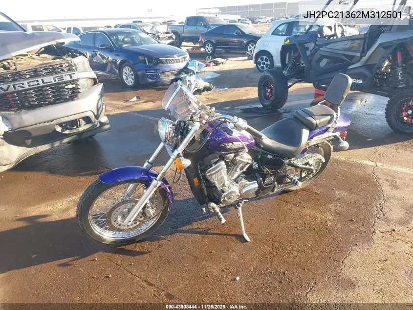 2002 Honda Vt600 Cd VIN: JH2PC21362M312501 Lot: 43808444