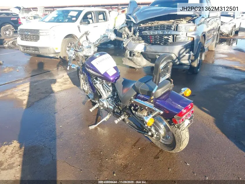 2002 Honda Vt600 Cd VIN: JH2PC21362M312501 Lot: 43808444