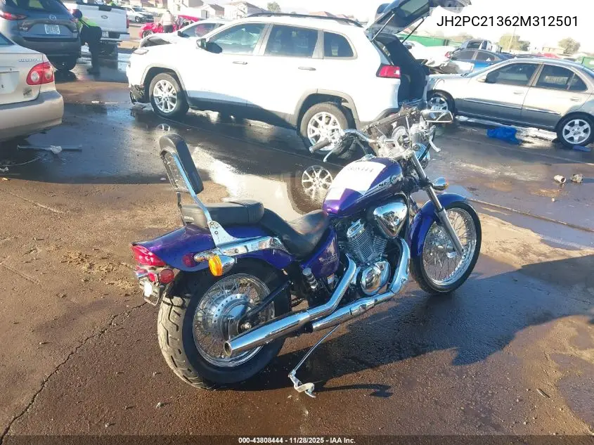 2002 Honda Vt600 Cd VIN: JH2PC21362M312501 Lot: 43808444