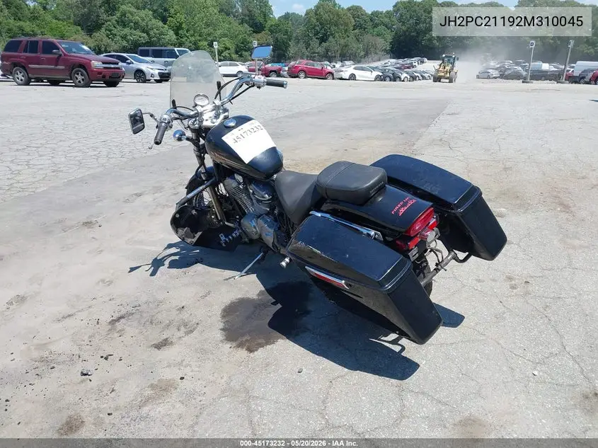 2002 Honda Vt600 C VIN: JH2PC21192M310045 Lot: 45173232