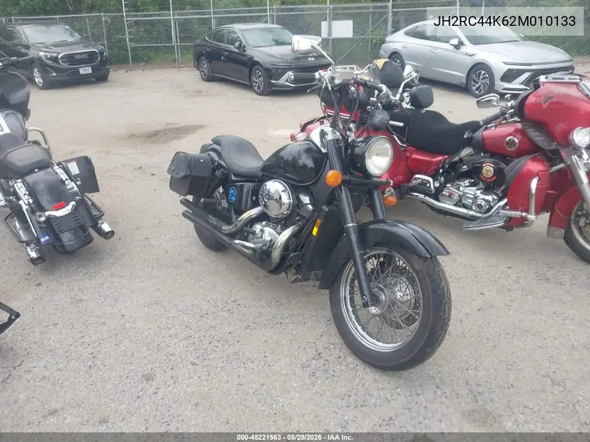 2002 Honda Vt750 Cdb VIN: JH2RC44K62M010133 Lot: 45221563
