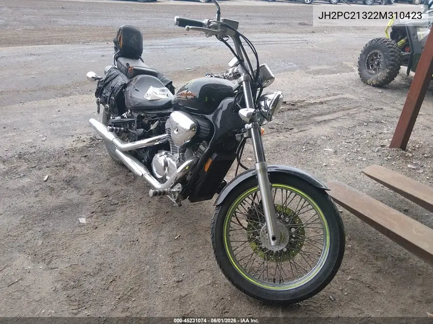 2002 Honda Vt600 Cd VIN: JH2PC21322M310423 Lot: 45231074