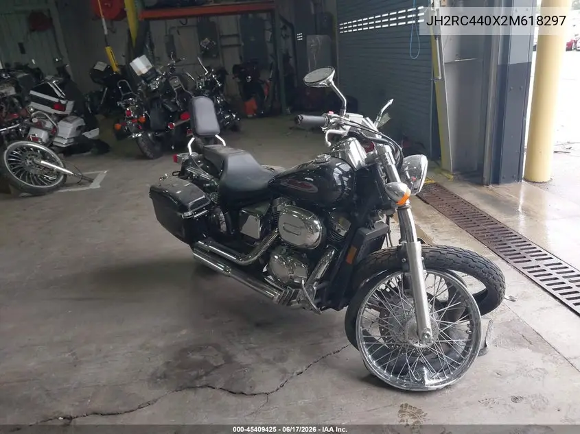 2002 Honda Vt750 Dc VIN: JH2RC440X2M618297 Lot: 45409425