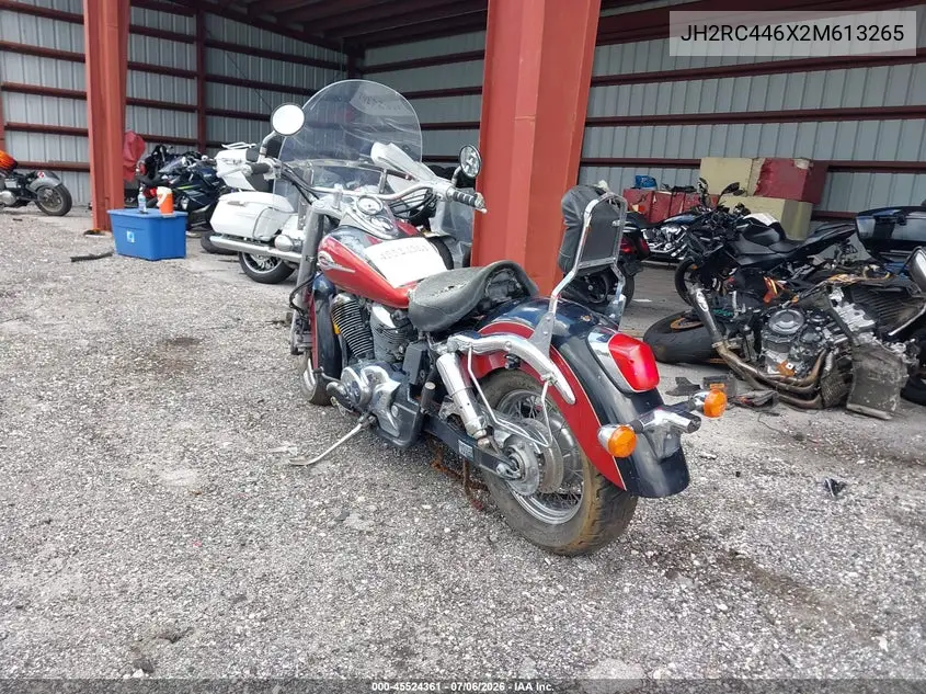 2002 Honda Vt750 Cdc VIN: JH2RC446X2M613265 Lot: 45524361