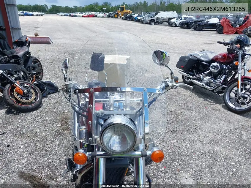 2002 Honda Vt750 Cdc VIN: JH2RC446X2M613265 Lot: 45524361