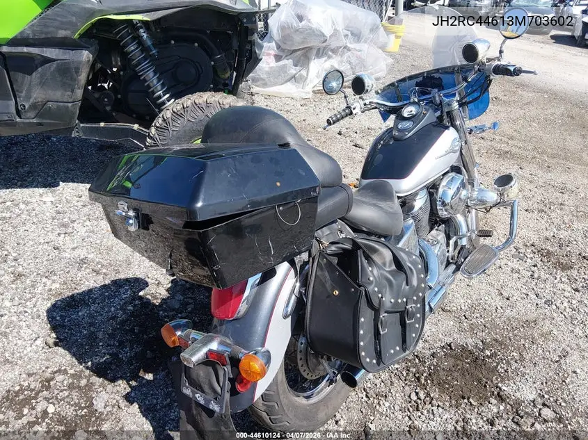 2003 Honda Vt750 Cdc VIN: JH2RC44613M703602 Lot: 44610124