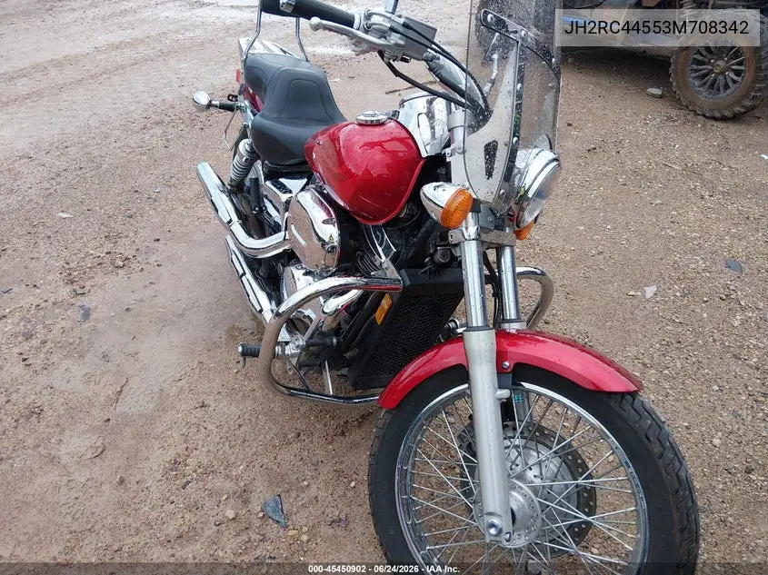 2003 Honda Vt750 Dcb VIN: JH2RC44553M708342 Lot: 45450902
