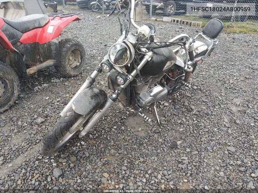 2004 Honda Vt1100 C VIN: 1HFSC18024A800959 Lot: 45052743