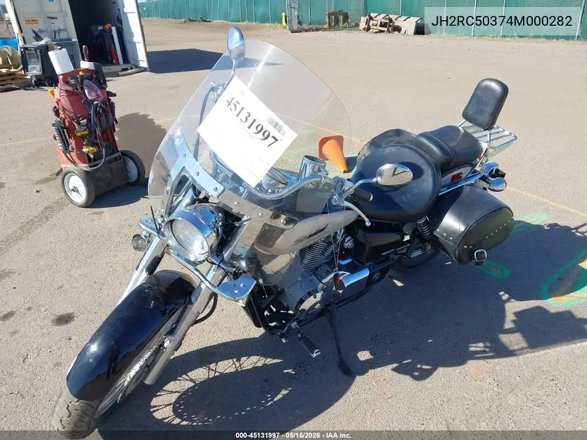 2004 Honda Vt750 Ca VIN: JH2RC50374M000282 Lot: 45131997
