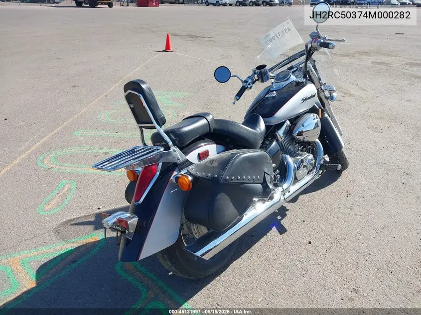 2004 Honda Vt750 Ca VIN: JH2RC50374M000282 Lot: 45131997