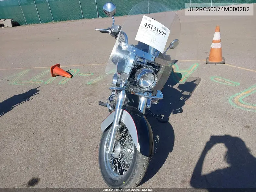 2004 Honda Vt750 Ca VIN: JH2RC50374M000282 Lot: 45131997