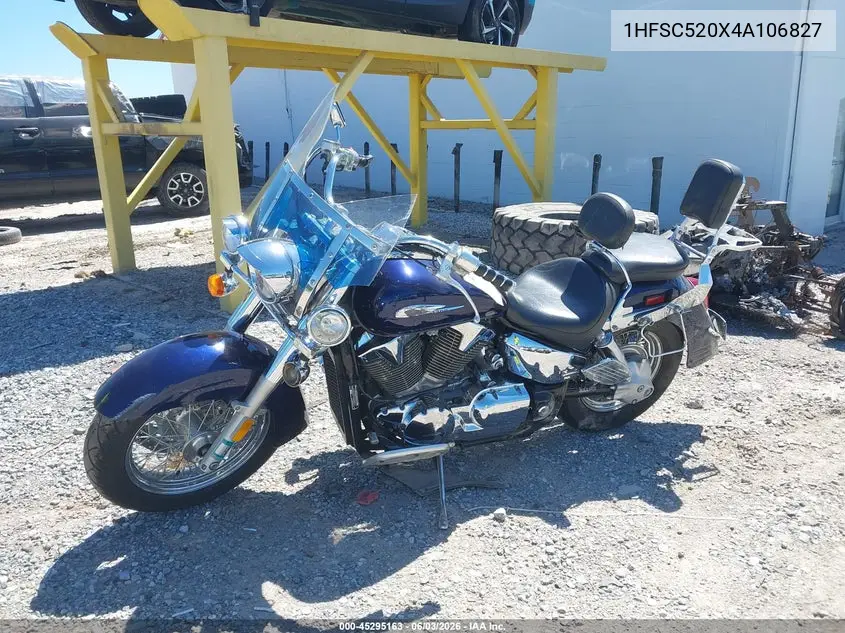 2004 Honda Vt1300 S VIN: 1HFSC520X4A106827 Lot: 45295163