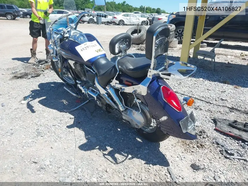 2004 Honda Vt1300 S VIN: 1HFSC520X4A106827 Lot: 45295163
