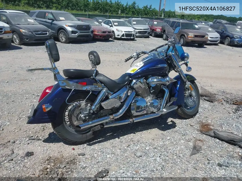 2004 Honda Vt1300 S VIN: 1HFSC520X4A106827 Lot: 45295163