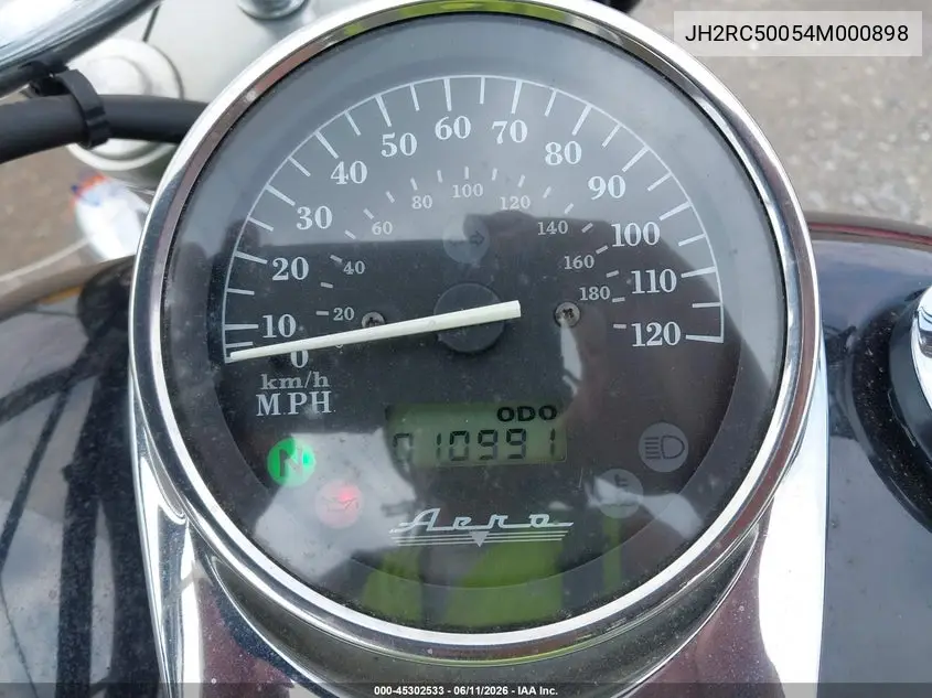 2004 Honda Vt750 C VIN: JH2RC50054M000898 Lot: 45302533
