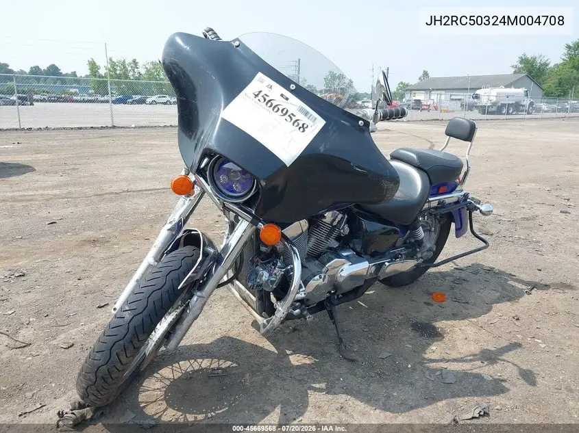 2004 Honda Vt750 Ca VIN: JH2RC50324M004708 Lot: 45669568