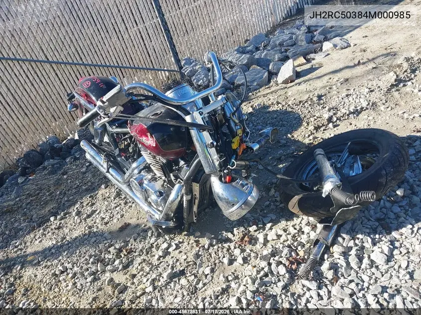 2004 Honda Vt750 Ca VIN: JH2RC50384M000985 Lot: 45672831