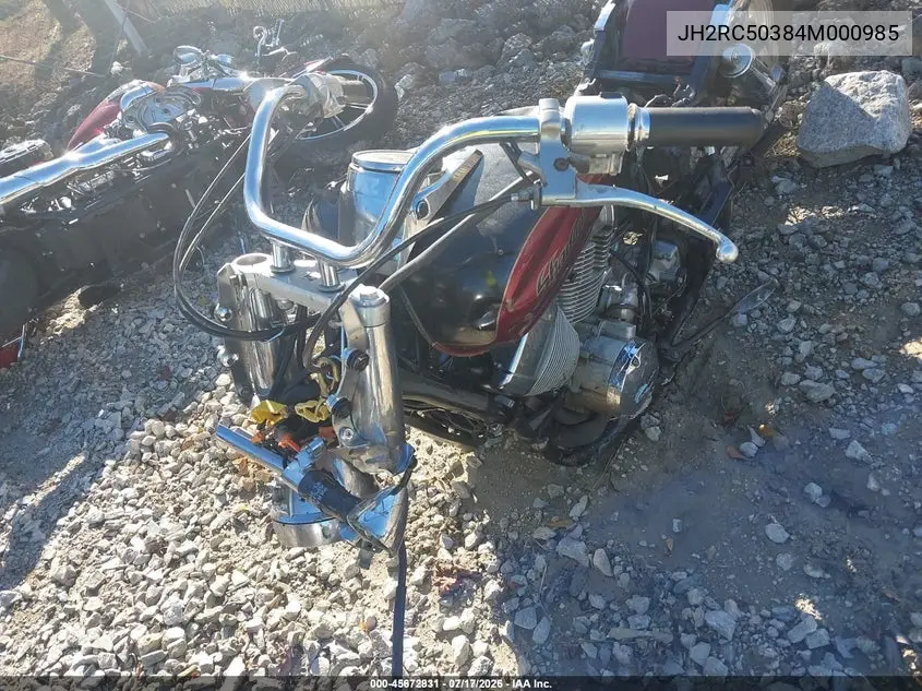 2004 Honda Vt750 Ca VIN: JH2RC50384M000985 Lot: 45672831