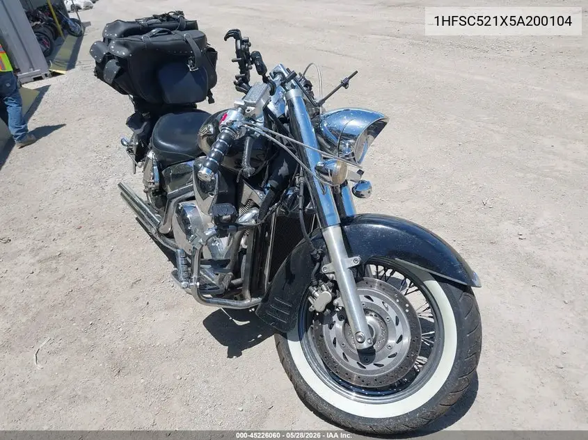 2005 Honda Vt1300 S VIN: 1HFSC521X5A200104 Lot: 45226060