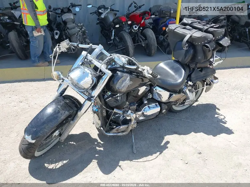 2005 Honda Vt1300 S VIN: 1HFSC521X5A200104 Lot: 45226060