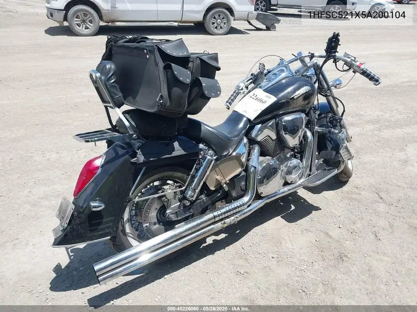 2005 Honda Vt1300 S VIN: 1HFSC521X5A200104 Lot: 45226060