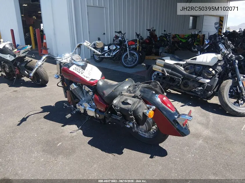 2005 Honda Vt750 Ca VIN: JH2RC50395M102071 Lot: 45371663