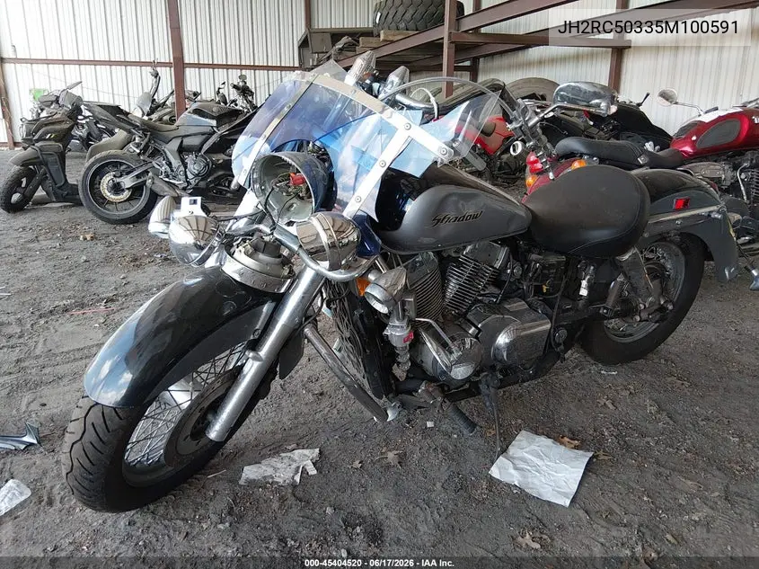2005 Honda Vt750 Ca VIN: JH2RC50335M100591 Lot: 45404520