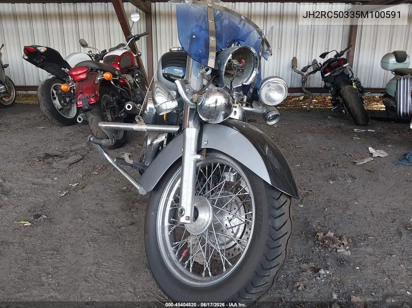 2005 Honda Vt750 Ca VIN: JH2RC50335M100591 Lot: 45404520